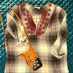 Anthropologie Beaded Tunic Dress